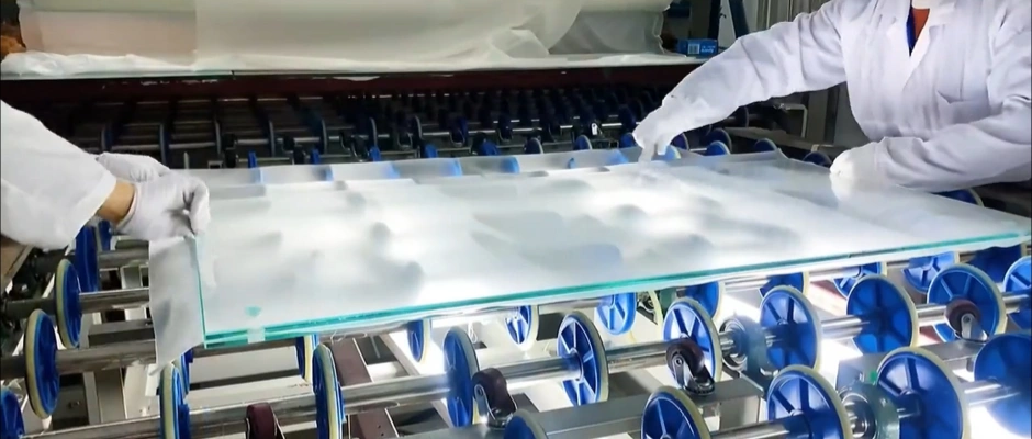 The production process of laminated glass
